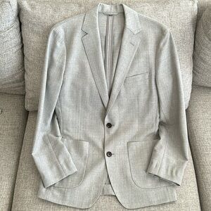 Bonobos Unconstructed Italian Wool Blazer in
Grey - 36R Slim Fit